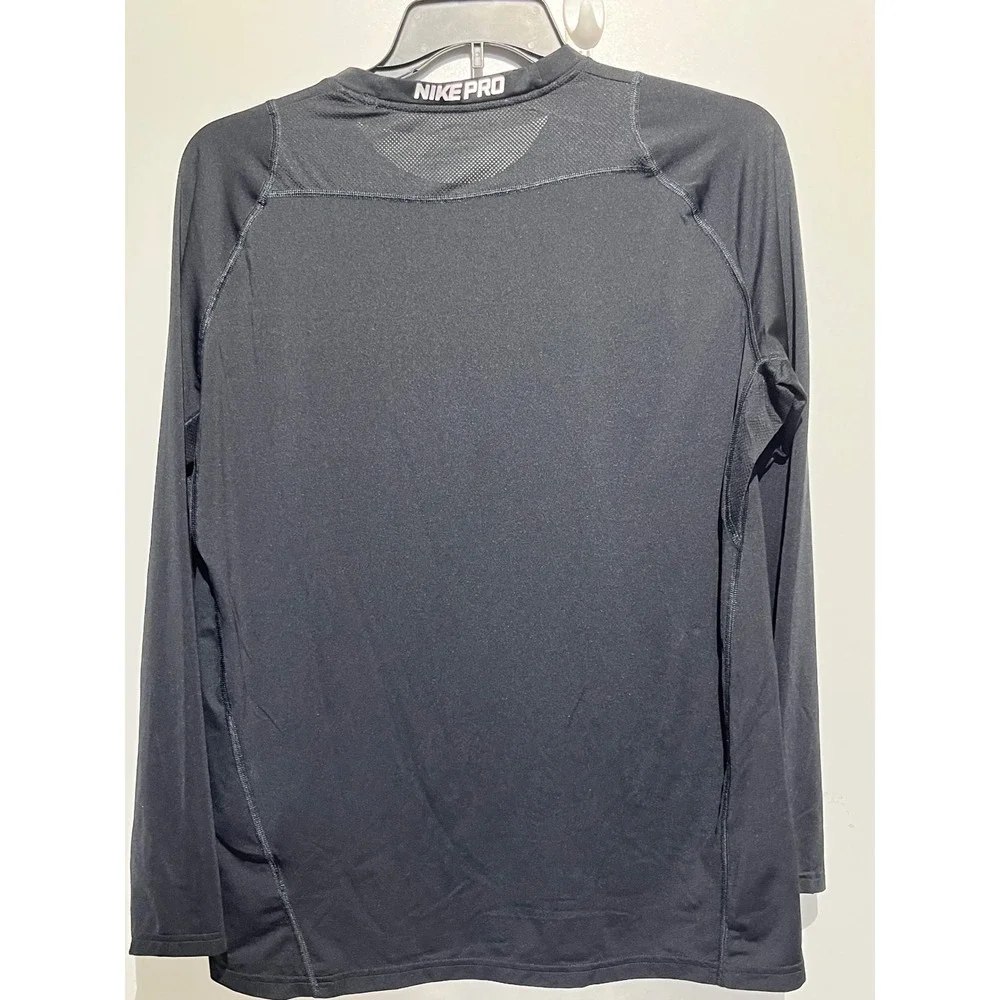 Nike Pro Dri-FIT Mens XL Black Long Sleeve Compression Training Shirt Base Layer
